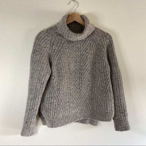 Madewell colorfleck ribbed turtleneck sweater - Picture 5 of 8